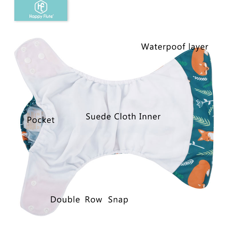 HappyFlute 8 diapers+8 Inserts - đánh giá và giá Cloth Diaper Insert